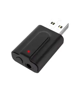 Wireless Audio Receiver Transmitter Mini Aux Interface USB Bluetooth 5.0 Adapter For Car TV Computer Headset