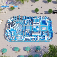 Système de parc gonflable à faible entretien : Zones de rebond durables, modules d'obstacles et attractions de terrain de jeu pour une disponibilité élevée