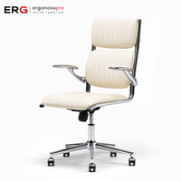 Chaise de bureau exécutive ergonomique moderne à dossier mi-haut avec mousse haute résilience pour le bureau à domicile et le travail quotidien au bureau