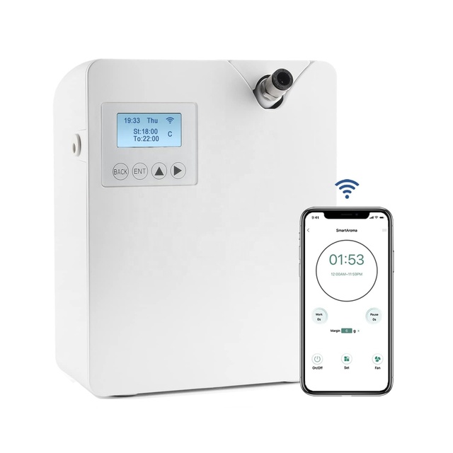 Smart Scent Air Machine Nebulizing Wall-Mounted Electric Cold Air Scent Diffuser 300ml Waterless Plastic App-Controlled Home