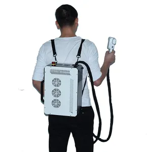 Best Backpack Pulse Cleaner Portable 100w 200w 300w 500w Oil Stain Coating Cleaning Handheld Laser Cleaning Machine For Sale