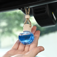 Vente flash - Flacon en verre suspendu pour diffuseur d'air frais pour voiture, parfum liquide, ornement suspendu, diffuseur d'air frais pour voiture