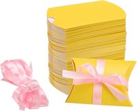 Boîtes à dragées en papier recyclé couleur CMYK et Pantone, emballage cadeau pour mariage, estampage UV, forme oreiller, sac à bonbons, emballage cadeau