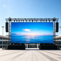Écran LED de location haute fréquence de rafraîchissement 7680 Hz P3.91, panneau mural vidéo LED modulaire 500 x 1000 pour fond de scène, mariages, événements religieux