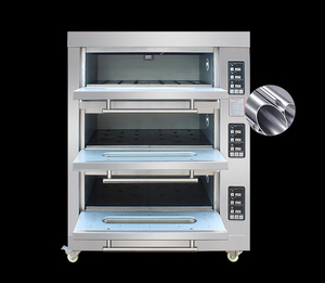 Baking Pizza Electric Gas Double 3 Desk 6 Trays Commercial <strong>Oven</strong> Industrial <strong>Bread</strong> <strong>Oven</strong> Commercial Pizza <strong>Oven</strong> - Product Image 4