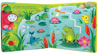 Livre sonore interactif éducatif pour enfants, couverture rigide en carton, film laminé, sons d'animaux du jardin, livre audio