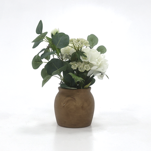 <span class=keywords><strong>Eucalipto</strong></span> con Flores Artificiales, Hortensia con Maceta de 48.5 cm, Blanco Moderno, Ligero e Impermeable, Ecológico - Product Image 5