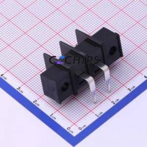 KF45RM-9.5-2P Barrier Terminal Block Bent Lead Through Hole,P=9.5mm Connector Two Sides 9.5mm 1x2P Right Angle Pin - Product Image 2