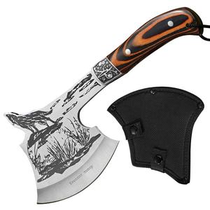 Hache de camping chinoise multifonctionnelle pour l'extérieur, pour la coupe de bois, l'ouverture de chemins en montagne, l'autodéfense, portable et montable sur véhicule - Product Image 1