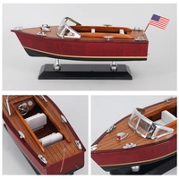 Modèle de bateau à moteur en bois RIVA AQUARAMA, design personnalisé approuvé par le fabricant, décoration nautique pour la maison