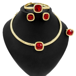 Conjunto de joyería de fiesta africana para mujer, cuentas de Coral nigerianas en línea, venta al por mayor - Product Image 6