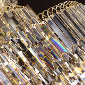 Lustres en cristal extra-larges modernes en or <span class=keywords><strong>pour</strong></span> <span class=keywords><strong>hall</strong></span> <span class=keywords><strong>d</strong></span>'<span class=keywords><strong>entrée</strong></span>, luminaires de plafond ronds de luxe - Product Image 6