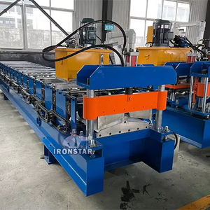 Machine automatique à grande vitesse pour la fabrication de capuchons de toit, machine de formage à froid de capuchons de toit métalliques, prix usine - Product Image 1