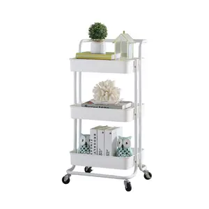 OFFRE SPÉCIALE EN PLASTIQUE Chariot En Acier Cuisine Multi-usage organisateur Étagère Chariot De Stockage