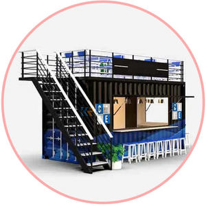 Conteneurs de stockage préfabriqués de 20 pieds à bas prix 2025, maisons préfabriquées, approvisionnement en usine, construction rapide, acier léger, maison préfabriquée en conteneur - Product Image 3