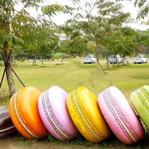 كرسي بسكويت ماكارون حديث على شكل طعام اسكندنافي كراسي وشم خارجية لمول ومدرسة صالة ألعاب رياضية ديكورات انتظار - Product Image 3