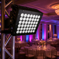 Projecteur de scène LED RVB/RVBW DMX 512 programmable, étanche IP65, 300W/400W, à intensité variable, avec télécommande, pour mariages