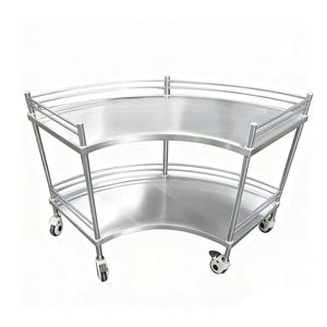 Carrello a Ventaglio per Ospedali e Cliniche, Carrello Medico con Cassetti e Cestino, Carrello per Medicinali e Emergenze - Product Image 3