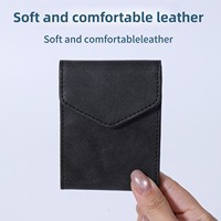 Dompet Koin Pabrik BSCI Motif Kulit Kuda Gila Dompet Pria Tempat Kartu Dompet Koin Multifungsi Lapisan Poliester Penggunaan Unisex