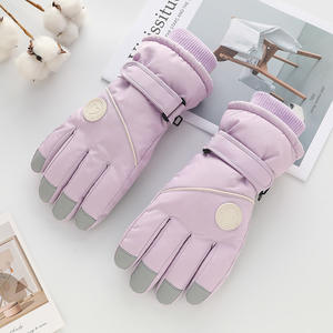 ถุงมือสกีฤดูหนาวของผู้หญิงพร้อมซับในขนแกะ ถุงมือนักเรียนที่อบอุ่นหนาขึ้น ถุงมือหน้าจอสัมผัสกันน้ำ ถุงมือที่อบอุ่นหนาขึ้น - Product Image 4