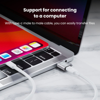 Adaptador OTG USB 3.0 Tipo C Hembra a Macho de Aleación de Aluminio, Nuevo, para Macbook, para S23/S22, Salida de CC Móvil