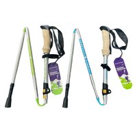 RTS Personnalisé Trekking Équipement Aluminium 7075 Bâtons de Marche Poignée Bâtons de Trekking Bâton de Randonnée 5-section Liège Droit