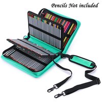 Étui Organisateur Grande Capacité de Bonne Qualité avec Poignée de Transport et Pochette à Crayons, 48/60/80/100 Emplacements pour Stylos, Lavable