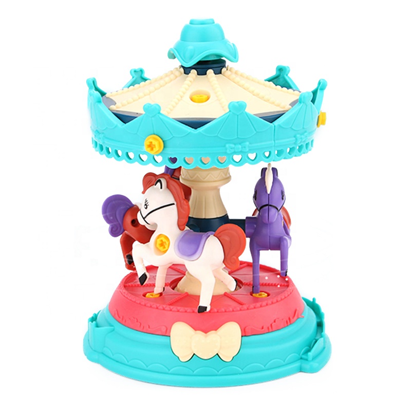 Мультяшные милые подарки на день рождения, детские карусели, игрушка с музыкой