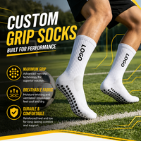 Chaussettes de football antidérapantes respirantes de haute qualité à design personnalisé, faible MOQ