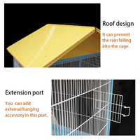Nouvelle grande cage à oiseaux cage à perroquet en métal volière à oiseaux extérieure