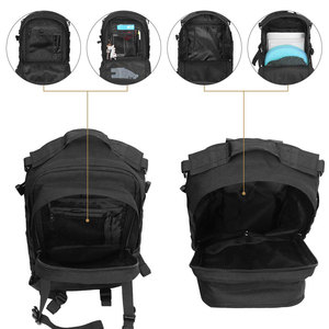 Mochila de Senderismo Oxford 900D Personalizada, Diseño de Camuflaje, 45L, Bolsa Molle, Mochila Táctica de Asalto, Negra, para Camping - Product Image 5