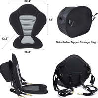 Ridewave Nouveau Sac de Rangement Détachable avec Appui-Dos Couleur Personnalisée Portable Universel EVA pour Planche à Pagaie Gonflable et Planche de Surf Coussin de Siège