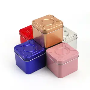 Kostengünstige versandfertige mehrfarbige mehrstylische Hülle aus Zinn Metall-Geschenkverpackung ohne Bedruckte Uhrenbox zinnverpackt für Kinder