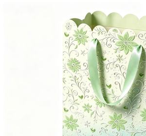 Customizable <b>gift</b> <b>bags</b> Mint Green Fancy large <b>gift</b> carry <b>bag</b> with ribbon and scalloped edge present <b>bag</b> for all occasions - Product Image 3