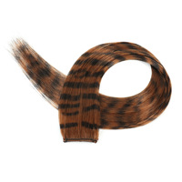 Élastique à cheveux en plumes, fibre synthétique colorée, rayé, 13 couleurs, perruque en plumes, élastique à cheveux coloré, kit d'extension de cheveux en plumes, 100 pièces