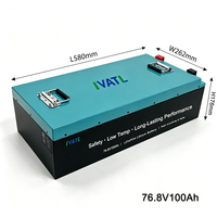 Batterie au phosphate de fer et de lithium 76,8 V 100 Ah, plage de tension de fonctionnement de 60 V à 87,6 V pour véhicules électriques lourds