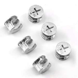 Connecteur trois-en-un en alliage de zinc pour l'assemblage de meubles, idéal pour le raccordement des panneaux de lit et de placard - Product Image 2
