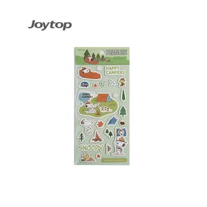 Joytop 101294 Großhandel glückliche Wohnanhänger niedlicher pvc-Aufkleber DIY doppellagiger Aufkleber Taschen-Aufkleber