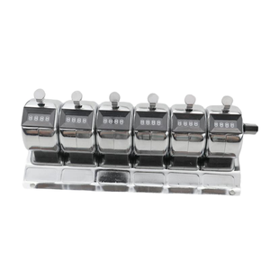 Contador Mecánico Conjunto de 4 Dígitos de Acero Inoxidable Modelo Sk-c6 de 6 Unidades, Contador Manual de 4 Dígitos para Conteo - Product Image 1