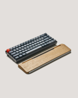 Accessoires d'ordinateur de clavier de repose-poignet en bois de chêne blanc et aluminium en stock