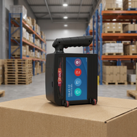 Imprimante jet d'encre portable 100 mm à grande police pour codage, étiquettes, cartes et flex, semi-automatique, alimentée par batterie, écran tactile