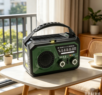 Notfall-Wetterradio-Set 16000mAh Handkurbel- und Solarbetriebener AM/FM/NOAA-Empfänger mit LED-Taschenlampe und Powerbank für Outdoor-Aktivitäten