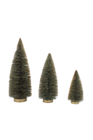 Mini sapin de Noël vert en plastique, ornements de bureau, effet flocon de neige, simulation de pin, bonsaï, accessoires de décoration de comptoir, style vintage