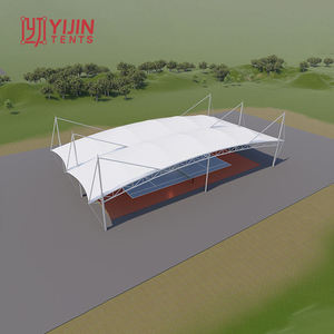 Structure de toit de court de tennis en membrane architecturale tendue en PVDF avec structure en acier - Product Image 3