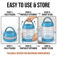 Distributeur de boissons portable en plastique de 3,5 L, en PP de qualité alimentaire, rafraîchisseur de jus, réservoir d'eau pour fêtes estivales à la piscine, OEM ODM