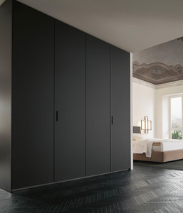 NICOCABINET Armadio su Misura Moderno Grigio Tortora con Finitura Opaca Laccata, 20 Anni di Esperienza sul Mercato - Product Image 2