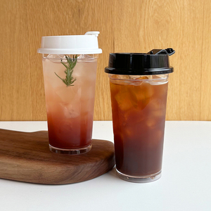 Gobelet réutilisable transparent de qualité supérieure 500 ml avec couvercle rabattable, fabriqué en plastique PP, comme une tasse à café élégante et unisexe - Product Image 6
