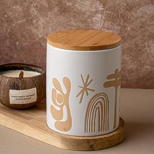 Taza <span class=keywords><strong>de</strong></span> Café <span class=keywords><strong>de</strong></span> Cerámica <span class=keywords><strong>de</strong></span> Alta Calidad sin Asa, Taza <span class=keywords><strong>de</strong></span> Cerámica Naranja <span class=keywords><strong>Sol</strong></span> sin Asa con Tapa - Product Image 3