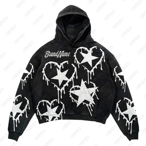 Sudaderas con capucha unisex de talla grande para hombre, logotipo de diseño personalizado, Jersey de algodón 100% de alta calidad, logotipo estampado de lana de punto de gran tamaño - Product Image 2