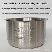 Supor – cuiseur à pression électrique, pot intérieur en acier inoxydable, 5l/6l, 304, qualité alimentaire, accessoires non revêtus, modèle D10